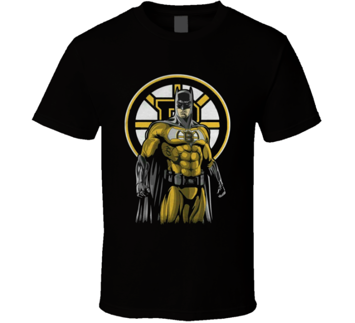 Boston Batman Bruins Hockey Parody T Shirt