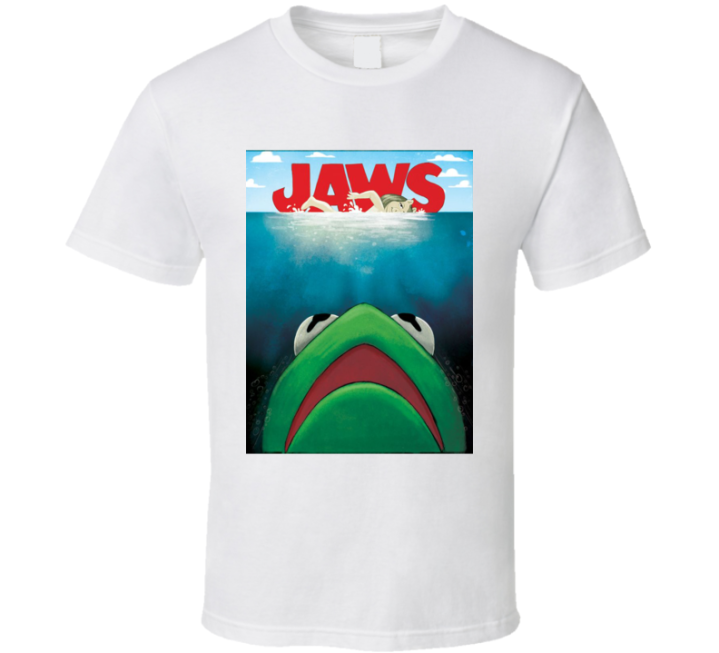 Kermit Muppets Jaws Parody T Shirt