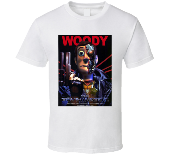 Woody Toy Story Toyminator Terminator Parody T Shirt