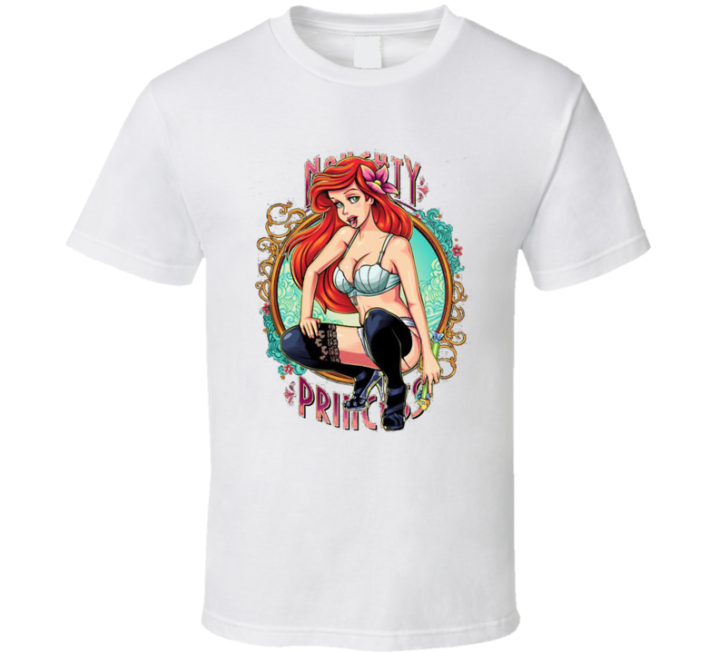 Naughty Princess Ariel Mermaid T Shirt