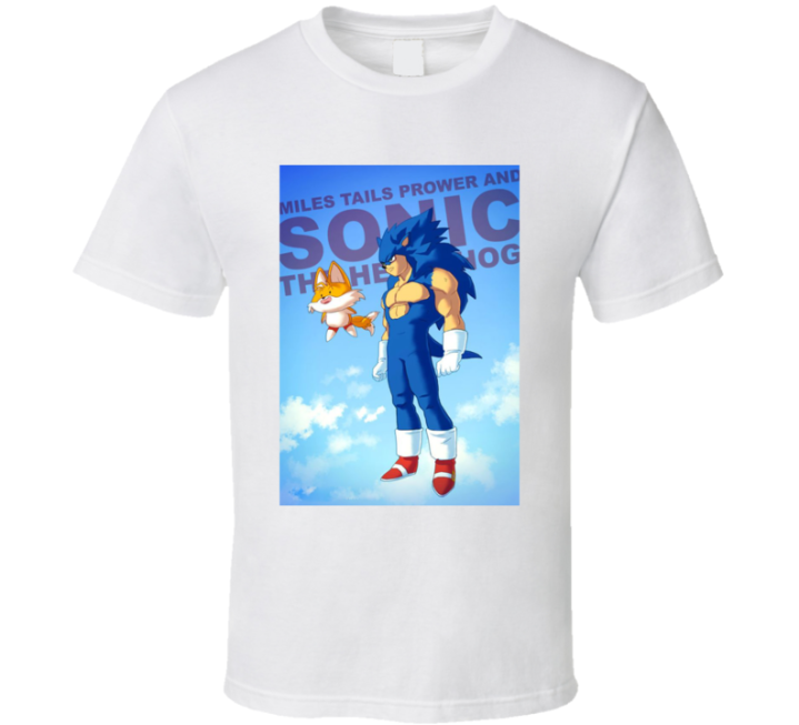 Sonic Vegeta Dragon Ball Z Meme Parody T Shirt