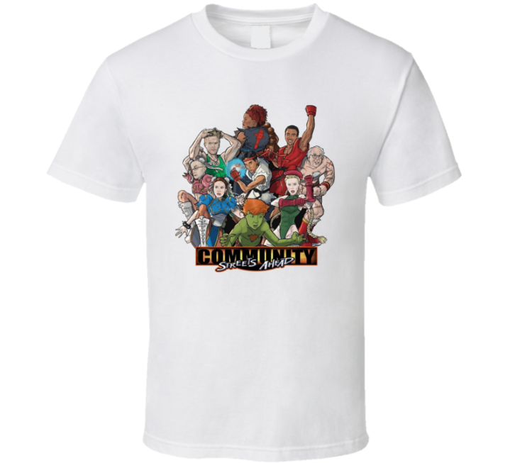 Streets Ahead Community Streetfighter Crossover Parody Meme T Shirt