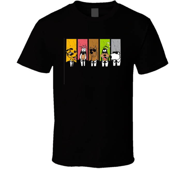 Resevoir Dogs Scooby Brian Goofy Cartoon Parody T Shirt