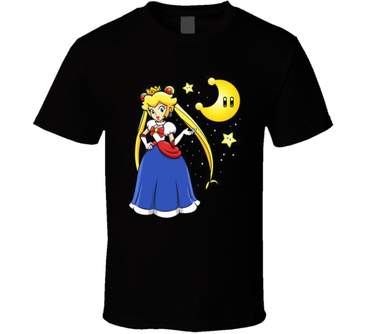 Princess Peach Sailormoon Parody T Shirt