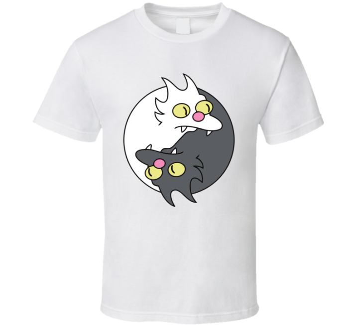 The Simpsons Snowball Ying Yang Cat Parody Meme T Shirt