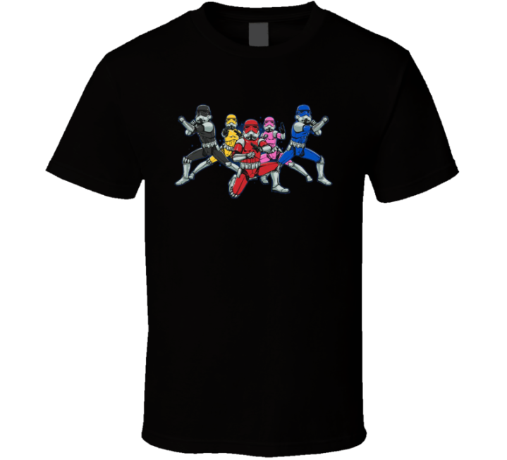 Power Troopers Rangers Star Wars Parody Meme T Shirt