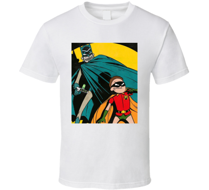 Rick And Morty Bat Man Robin Parody Meme T Shirt