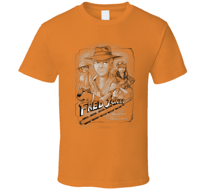 Fred Indiana Jones Blade Of Bolivar Parody Meme T Shirt