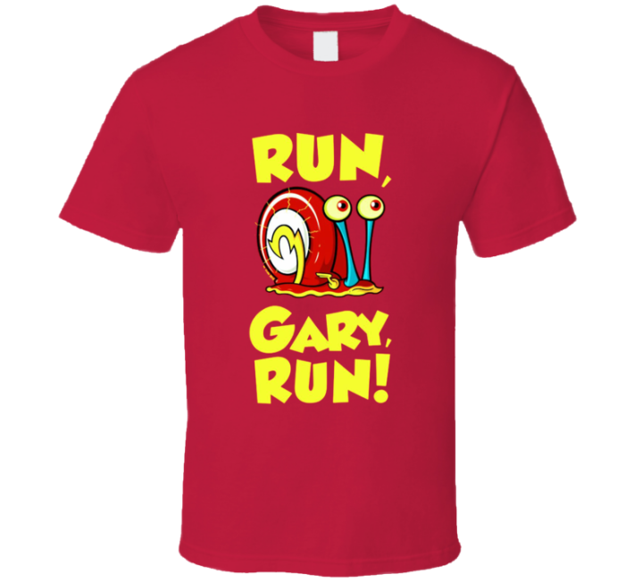 Run Gary Spongebob Flash Meme Parody T Shirt