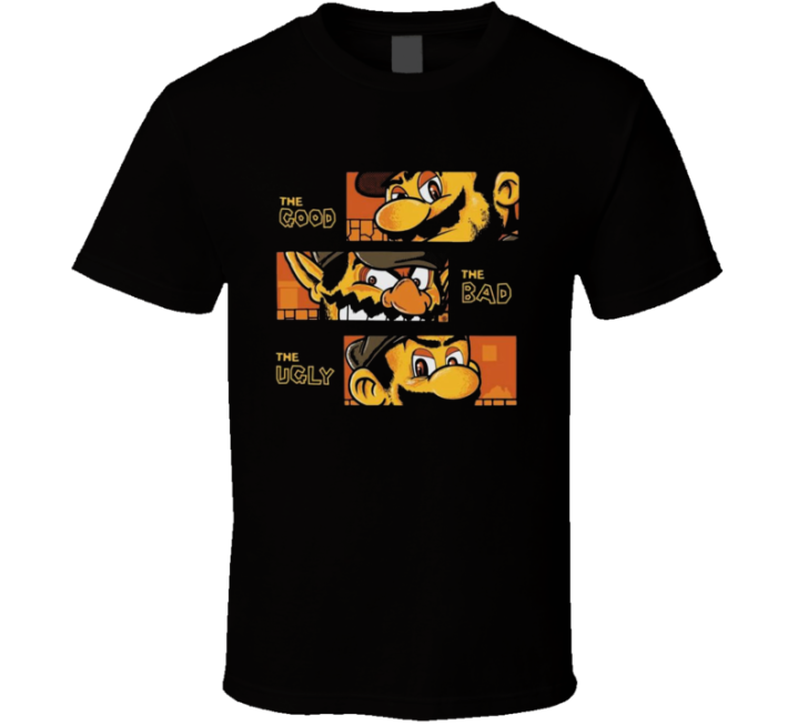 Super Mario The Good Bad Ugly Parody Meme T Shirt