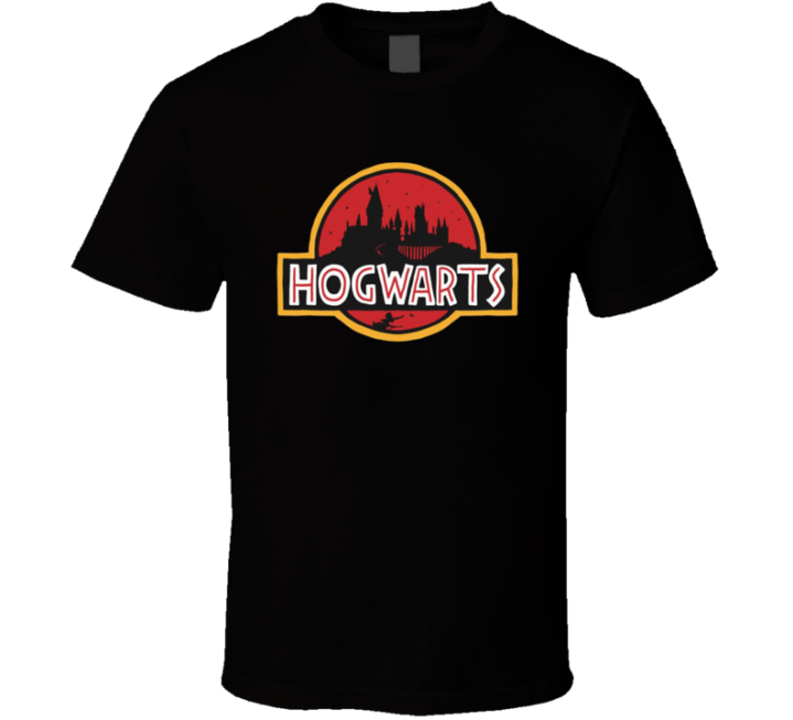 Hogwarts Harry Potter Jurassic Park Parody Meme T Shirt