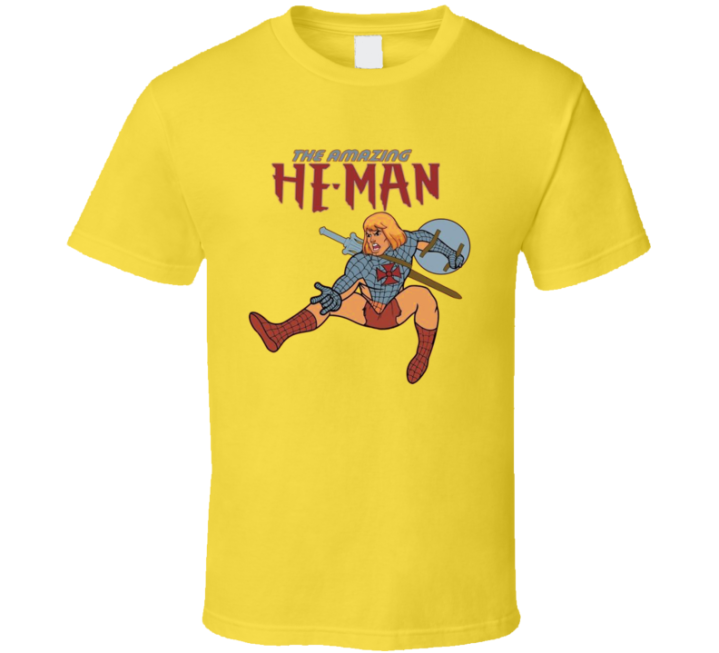 The Amazing He-man Spiderman Meme Parody T Shirt