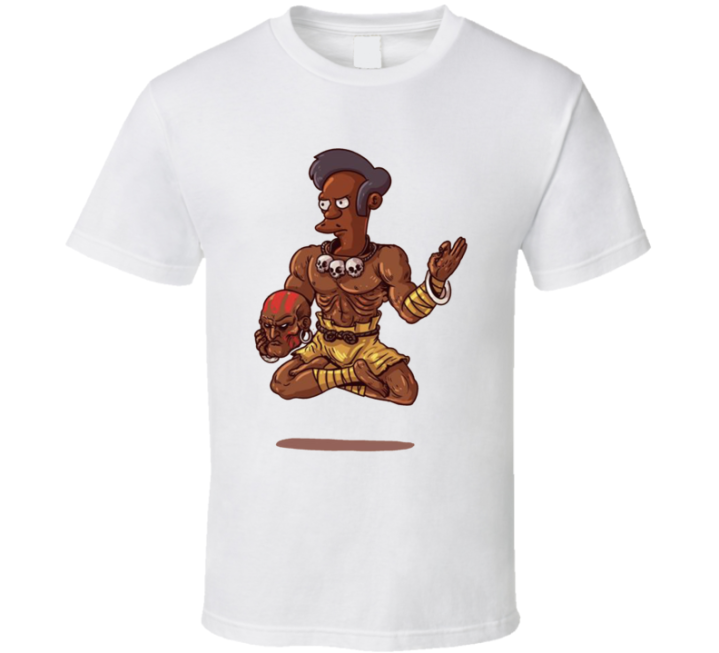 Apu Dhalsim Street Fighter Simpsons Parody Meme T Shirt