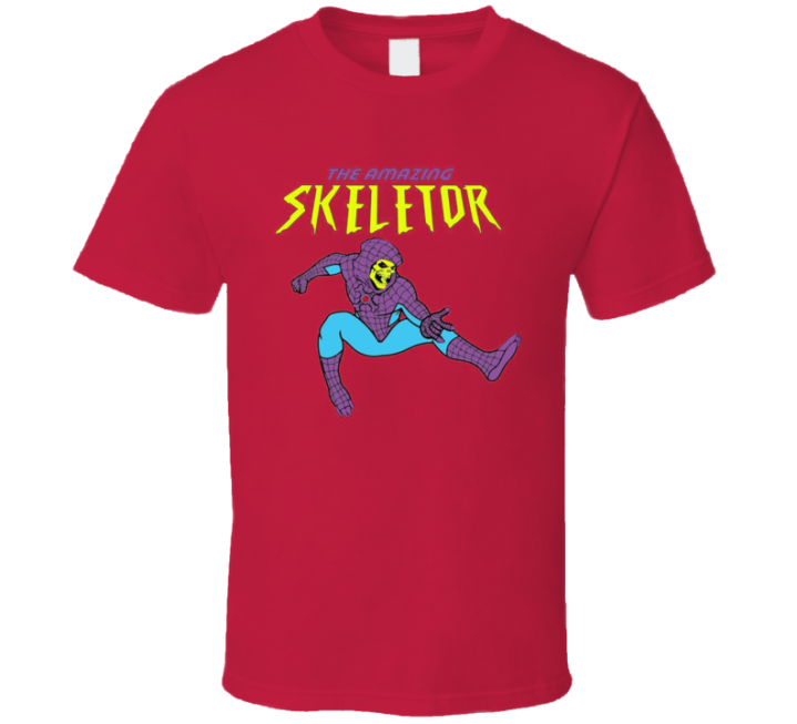 The Amazing Skeletor He-man Spiderman Meme Parody T Shirt