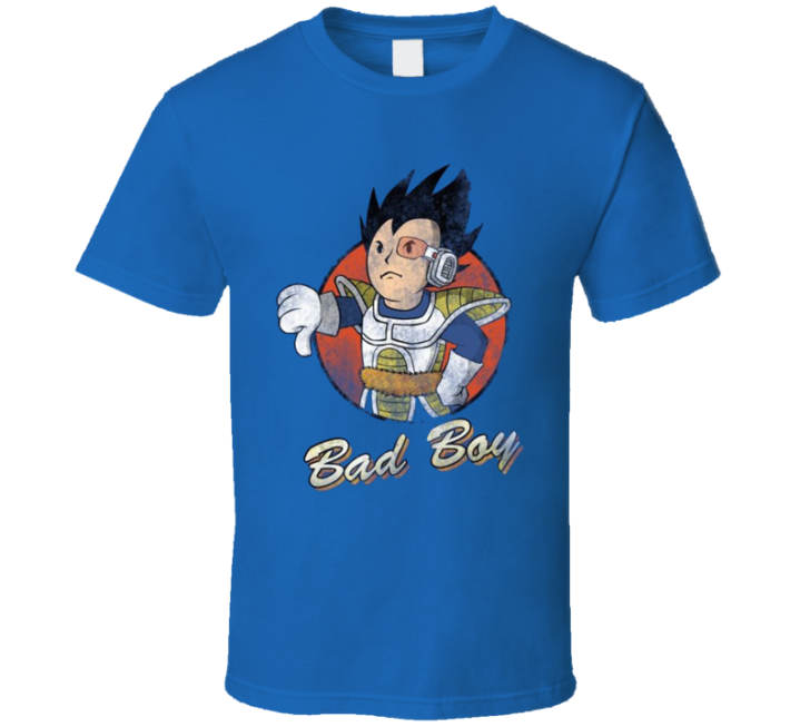 Bad Boy Vegeta Badman Vault Boy Fallout Meme Parody T Shirt