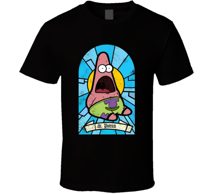 Saint Patrick Star Spongebob Parody Meme T Shirt