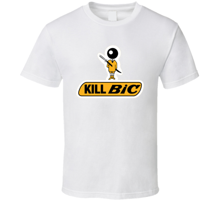 Kill Bic Bill Movie Parody Crossover T Shirt