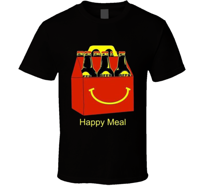 Happy Meal Beer Mcdonalds Parody T Shirt