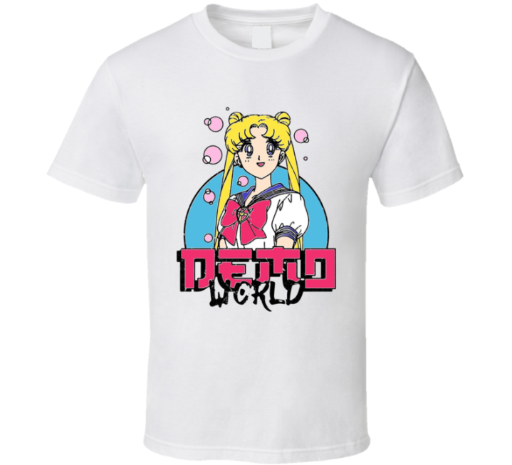 Dead World Sailor Moon Vintage Retro 90s Parody T Shirt