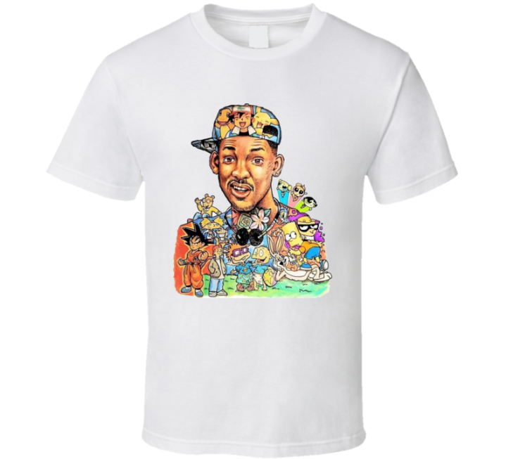 Will Smith 90s Nostalgia Cartoons Vintage Retro T Shirt