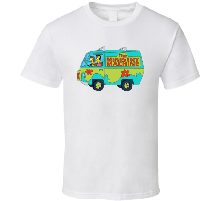 The Ministry Machine Simpsons Scooby Doo Parody T Shirt