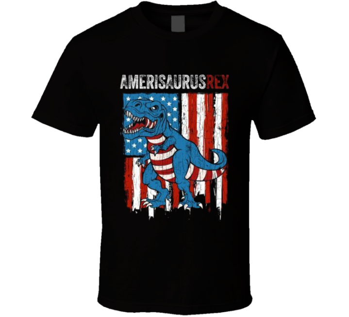 Amerisaurusrex America T Rex July 4 T Shirt