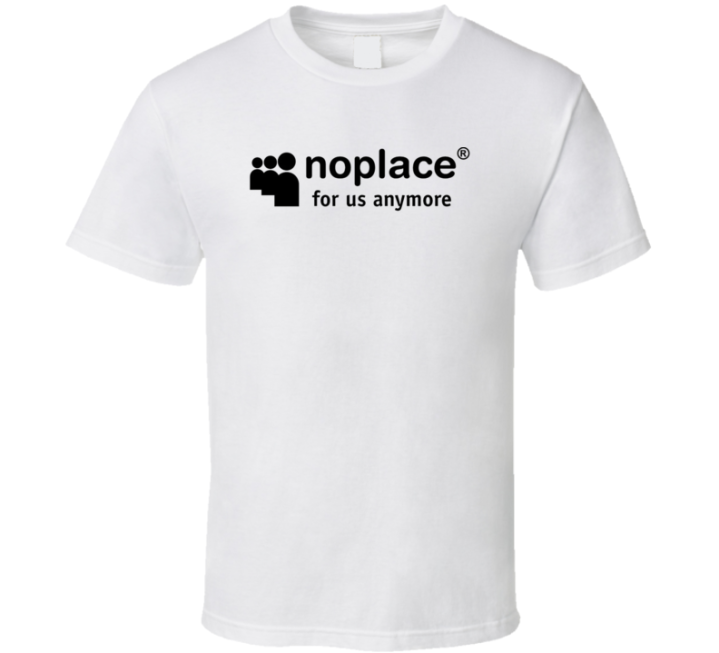 No Place Myspace Retro Parody T Shirt