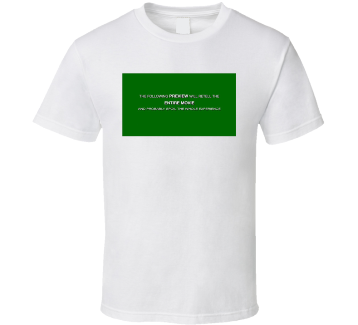 Movie Preview Green Screen Meme T Shirt