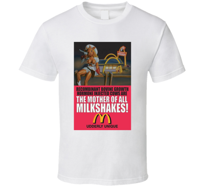 Mcdonalds Udderly Unique Milkshakes T Shirt