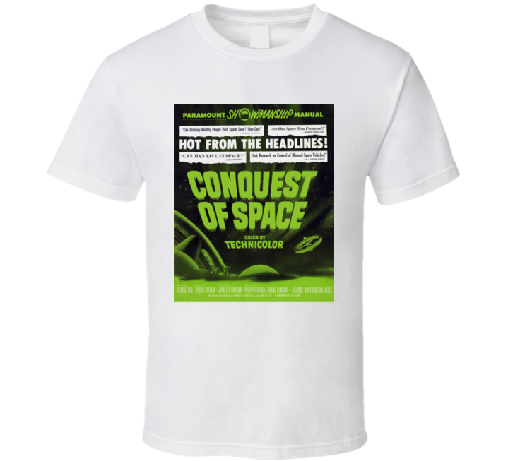 Conquest Of Space 1950s Ad Retro Vintage T Shirt