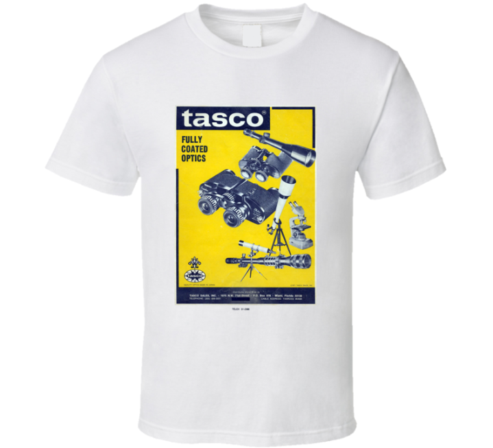 Tasco Fully Coated Optics Magazine Photography Retro Vintage T Shirt