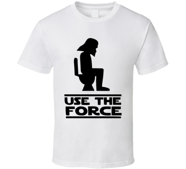 Use The Force Star Wars Bathroom T Shirt