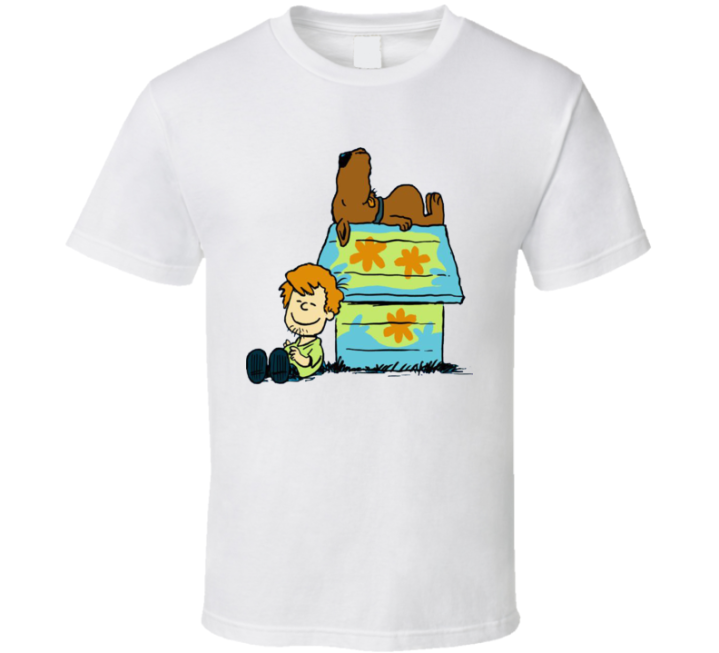 Snoopy Doo Scooby Shaggy Peanuts Parody T Shirt