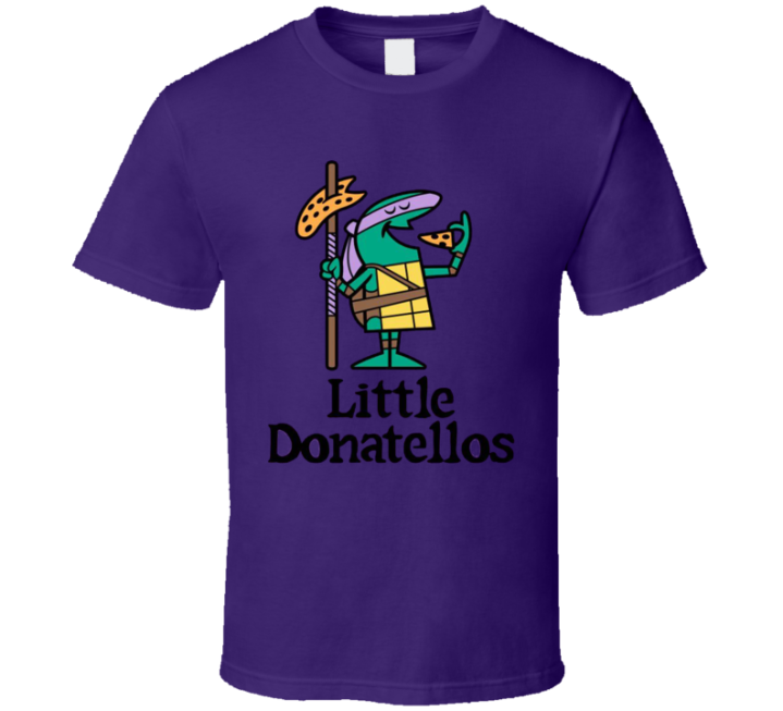 Little Donatellos Tmnt Ninja Turtles Caesars  Parody T Shirt