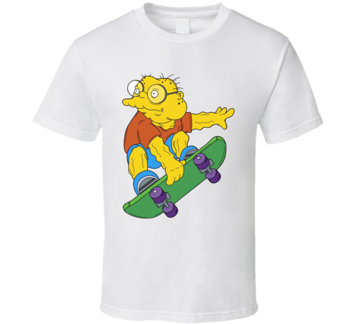 Simpsons Hans Moleman Skateboard Meme T Shirt