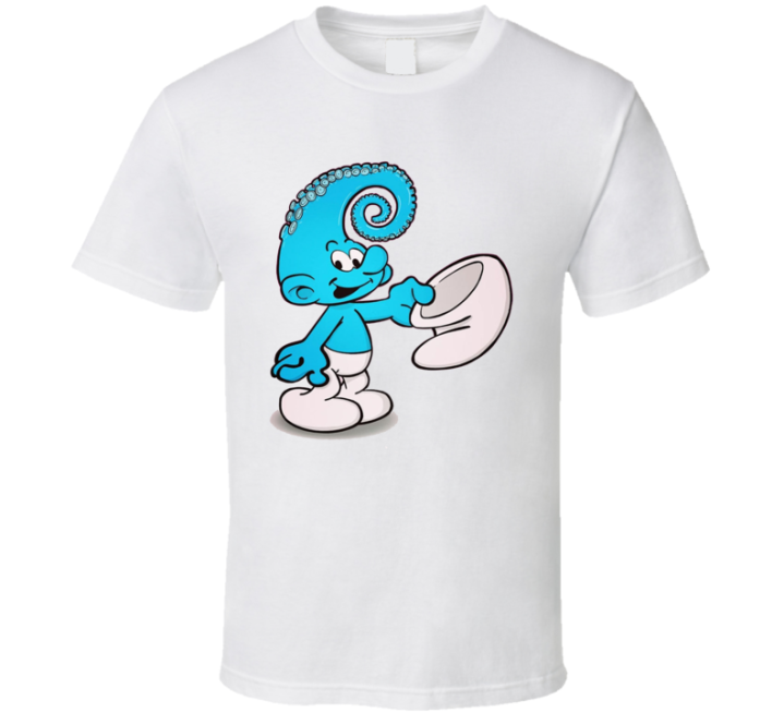 Smurfs Hat Tentacle Cursed Meme T Shirt