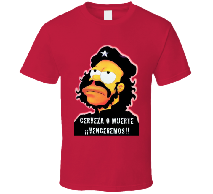 Che Homer Gueverra Simpson Parody Meme T Shirt