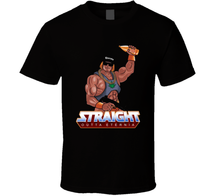 Straight Outta Eternia He-man Nwa Parody T Shirt