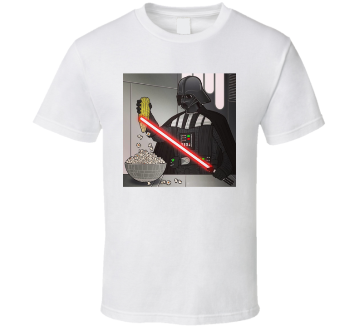 Star Wars Darth Vader Popcorn Meme T Shirt