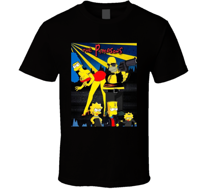 The Pimpsons Simpson Movie Parody Meme T Shirt