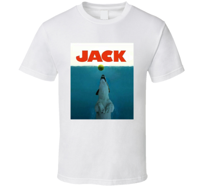 Jack Doggy Fetch Jaws Parody T Shirt