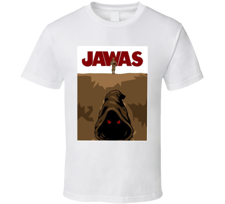 Jawas Jaws Star Wars Movie Jawa Parody T Shirt