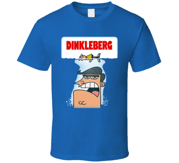 Fairyly Odd Parents Dinkleberg Jaws Movie Parody T Shirt