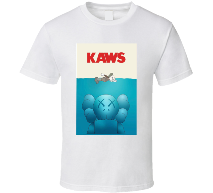 Kaws Jaws Crossover Parody T Shirt