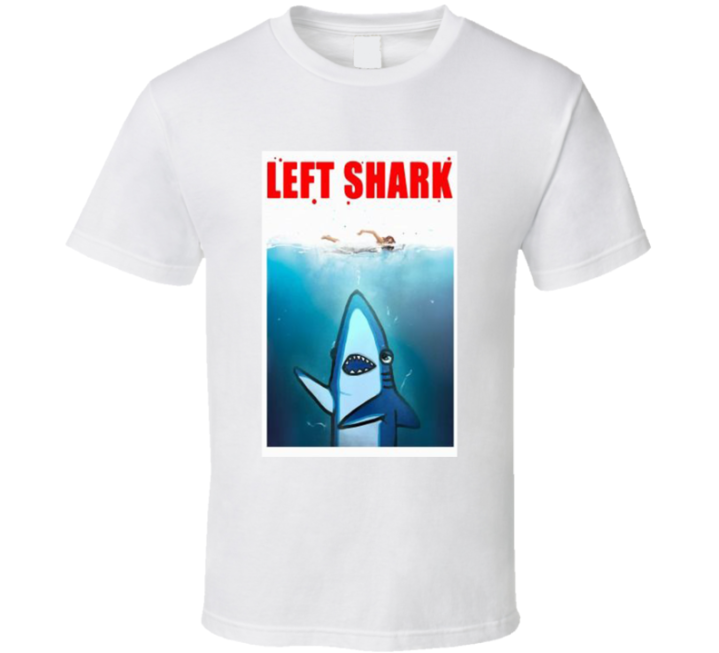 Left Shark Jaws Movie Parody T Shirt