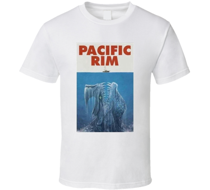 Pacific Rim Jaws Movie Parody T Shirt