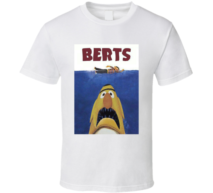 Berts Muppets Jaws Movie Parody T Shirt