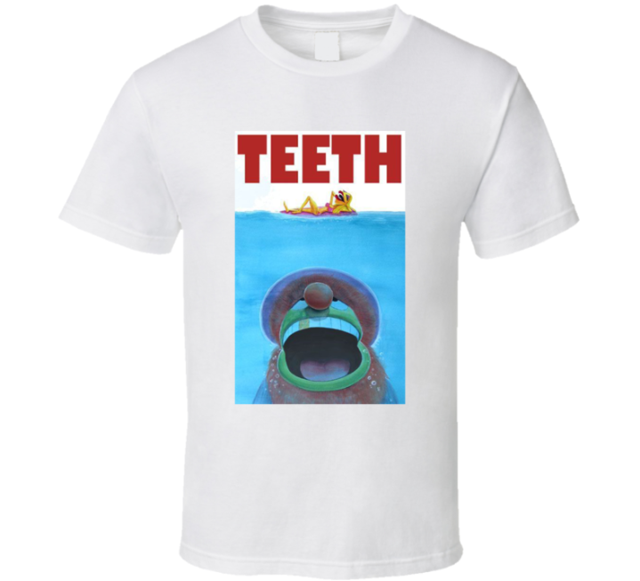 Teeth Muppets Jaws Movie Parody T Shirt