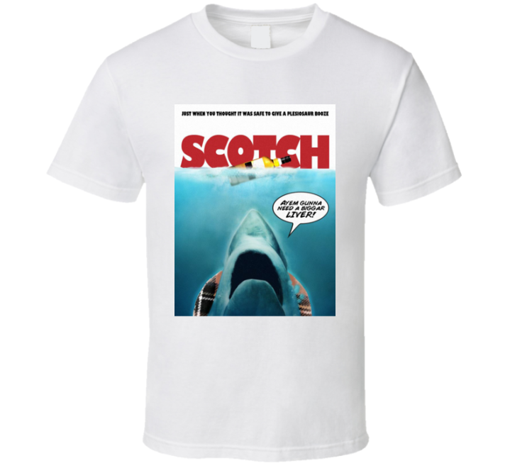 Jaws Scotch Bigger Liver Parody Meme T Shirt