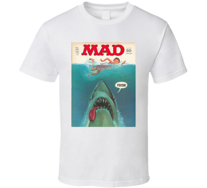 Mad Jaws Yecch Parody T Shirt